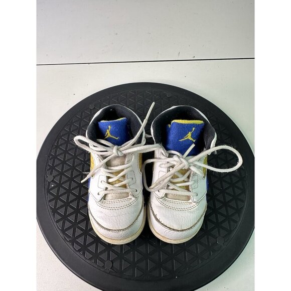 Nike Boys Air Jordan 5 440890-189 White Basketball Shoes Sneakers Sz 7c - Picture 4 of 9